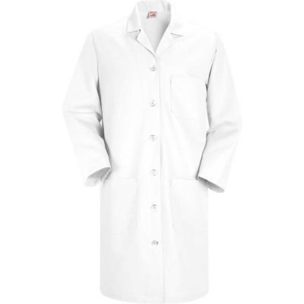Vf Imagewear Red Kap¬Æ Women's Button Front Lab Coat, White, Poly/Combed Cotton, 3XL KP13WHRG3XL